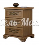 Тумба Лира 3 ящика с рисунком из массива Ш-45см,В-58см,Г-30см