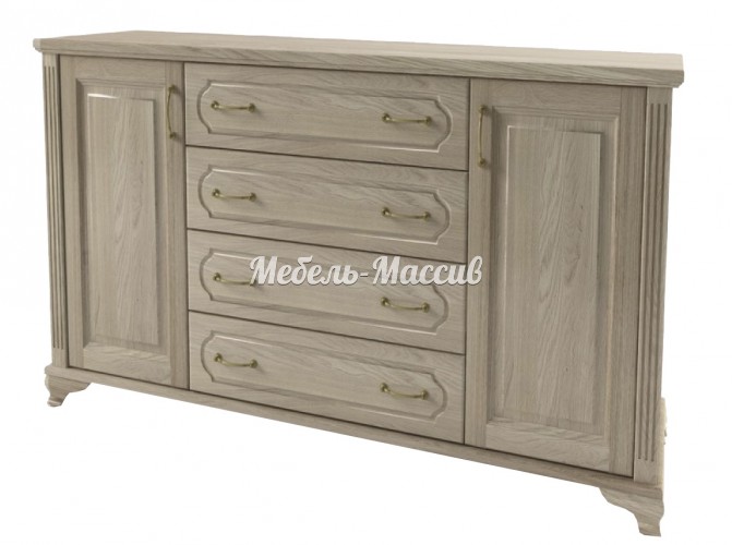 Комод Гармония + полки из массива Ш-150см, В-90см,Г-45см