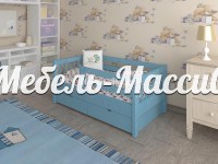 Кровать детская Уно из массива дерева