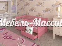 Кровать детская Уно из массива дерева