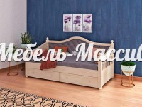 Кровать Милана из массива дерева