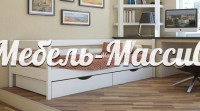 Кровать Нота из массива дерева