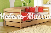 Кровать Нота модель №2 из массива дерева