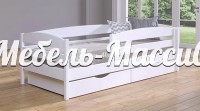 Кровать Нота модель№2 с бортиком из массива дерева