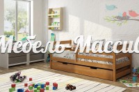 Кровать Олимп из массива дерева