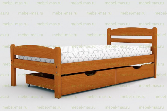 Кровать Кай из из массива дерева