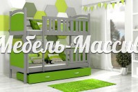 Кровать 2-х ярусная Дуо из массива дерева
