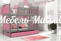 Кровать 2-х ярусная Дуо из массива дерева
