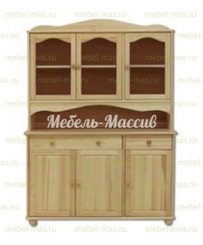 Буфет Витязь модель№3 из массива Ш-150см,В-190см,Г-50см