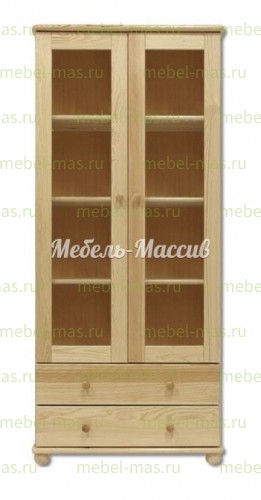 Книжный шкаф Витязь модель№1 из массива Ш-80см,В-190см,Г-30см