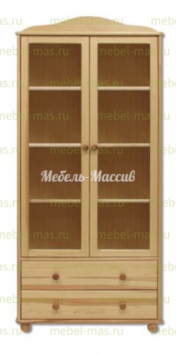 Книжный шкаф Витязь модель№3 из массива Ш-80см,В-190+10см,Г-35см