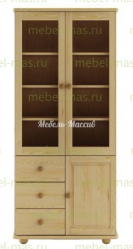 Книжный шкаф Витязь модель№4 из массива Ш-80см,В-190см,Г-35см