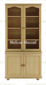 Книжный шкаф Витязь модель№8 из массива Ш-90см,В-190см,Г-30/40см