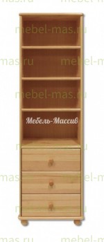 Книжный шкаф Витязь модель№9 из массива Ш-60см,В-190см,Г-40см