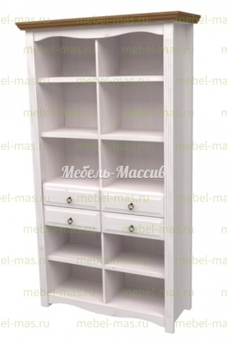 Книжный шкаф Милан модель№2 из массива Ш-100см,В-200см,Г-40см