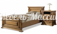 Кровать односпальная Верди Люкс из массива дерева