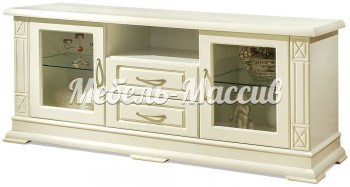 ТВ тумба Верди - 316. 150ширина  (со стеклами) из массива Ш-150см, В-60см,Г-45см