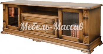 ТВ тумба Верди - 319. 180ширина (со стеклами) из массива Ш-180см, В-60см,Г-45см