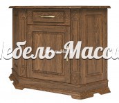 Тумба Верди угловая - 206 из массива дерева Ш-80*80см,В-80см,Г-45см