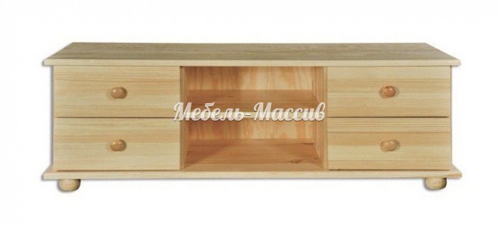 ТВ тумба Витязь 121 из массива Ш-140см,В-50см,Г-45см