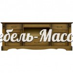ТВ тумба Бланш из массива Ш-160см,В-60см,Г-45см