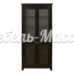 Книжный шкаф Рауна 2х створчатый из массива Ш-100см,В-210см,Г-40см