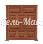 Комод Верди - 201 из массива Ш-120см,В-130см,Г-45см