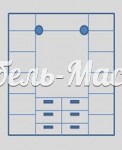 Шкаф Верона 4-х створчатый из массива Ш-200см,В-220см,Г-60см